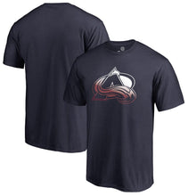 Load image into Gallery viewer, Colorado Avalanche Gradient Logo T-Shirt - Navy NHL Guys Tee
