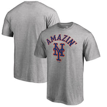 Load image into Gallery viewer, New York Mets Amazin Hometown Collection T-Shirt - Heathered Gray MLB Guys Tee
