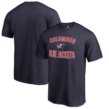 Load image into Gallery viewer, Columbus Blue Jackets Victory Arch Big &amp; Tall T-Shirt - Navy NHL Guys Tee
