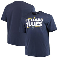Load image into Gallery viewer, St. Louis Blues Adidas Dassler T-Shirt - Navy NHL Guys Tee
