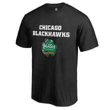 Load image into Gallery viewer, Chicago Blackhawks 2019 Winter Classic Alternate Logo T-Shirt - Black NHL Guys Tee
