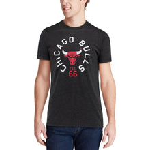 Load image into Gallery viewer, Chicago Bulls Sportiqe Comfy Super Soft Tri-Blend T-Shirt - Black NBA Guys Tee
