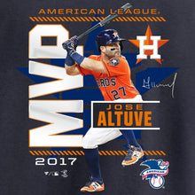 Load image into Gallery viewer, Jose Altuve Houston Astros Women&#39;s 2017 American League Mvp V-Neck T-Shirt - Navy MLB Ladies V-Neck
