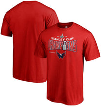 Load image into Gallery viewer, Washington Capitals 2018 Stanley Cup Champions Locker Room Appeal Play T-Shirt - Red NHL Guys Tee
