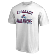 Load image into Gallery viewer, Colorado Avalanche Victory Arch T-Shirt - White NHL Guys Tee
