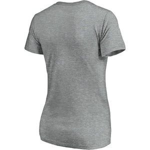 Pittsburgh Pirates Women's Showtime V-Neck T-Shirt - Heathered Gray MLB Ladies V-Neck