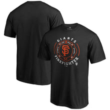 Load image into Gallery viewer, San Francisco Giants Firefighter T-Shirt - Black MLB Guys Tee
