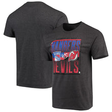 Load image into Gallery viewer, New York Rangers Vs. New Jersey Devils Matchup T-Shirt NHL Guys Tee

