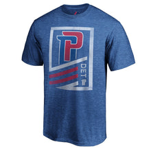 Load image into Gallery viewer, Detroit Pistons Majestic Flex Classic Tri-Blend T-Shirt - Blue NBA Guys Tee
