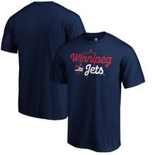Load image into Gallery viewer, Winnipeg Jets 2019 Heritage Classic Mosaic T-Shirt - Navy NHL Guys Tee
