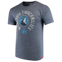 Load image into Gallery viewer, Minnesota Timberwolves Sportiqe Comfy Super Soft Tri-Blend T-Shirt - Navy NBA Guys Tee
