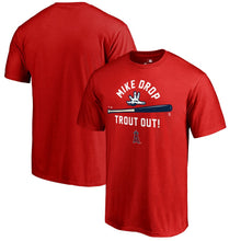 Load image into Gallery viewer, Mike Trout Los Angeles Angels Hometown Mike Drop T-Shirt - Red MLB Guys Tee
