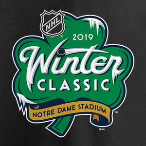 2019 Winter Classic Event Logo T-Shirt - Black NHL Guys Tee