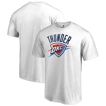 Load image into Gallery viewer, Oklahoma City Thunder Team Primary Logo T-Shirt - White NBA Guys Tee
