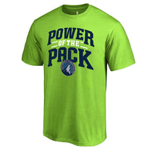 Load image into Gallery viewer, Minnesota Timberwolves Pack Pride Hometown Collection T-Shirt - Neon Green NBA Guys Tee
