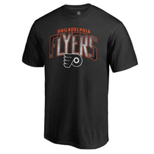 Load image into Gallery viewer, Philadelphia Flyers Arch Smoke T-Shirt - Black NHL Guys Tee
