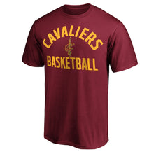 Load image into Gallery viewer, Cleveland Cavaliers Team Logo Pride T-Shirt - Wine NBA Guys Tee
