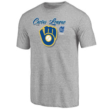 Load image into Gallery viewer, Milwaukee Brewers 2020 Spring Training Mentor Tri-Blend T-Shirt – Gray MLB Guys Tee
