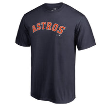Load image into Gallery viewer, Houston Astros Team Wordmark T-Shirt - Navy MLB Guys Tee
