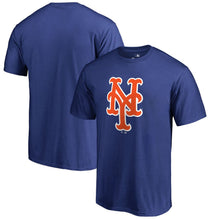 Load image into Gallery viewer, New York Mets Primary Team Logo T-Shirt - Blue MLB Guys Tee
