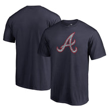 Load image into Gallery viewer, Atlanta Braves Static Logo T-Shirt - Navy MLB Guys Tee
