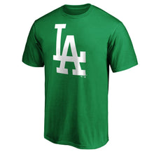 Load image into Gallery viewer, Los Angeles Dodgers St. Patrick's Day Logo T-Shirt - Kelly Green MLB Guys Tee
