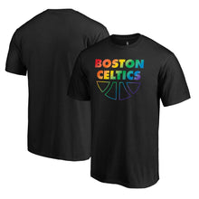 Load image into Gallery viewer, Boston Celtics Team Pride Wordmark T-Shirt - Black NBA Guys Tee
