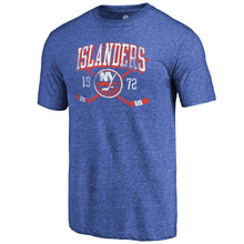 Load image into Gallery viewer, New York Islanders Vintage Collection Line Shift Tri-Blend T-Shirt - Royal NHL Guys Tee
