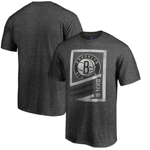 Brooklyn Nets Majestic Flex Classic Tri-Blend T-Shirt - Gray NBA Guys Tee