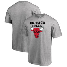 Load image into Gallery viewer, Chicago Bulls Primary Logo T-Shirt - Ash NBA Guys Tee
