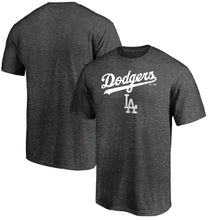 Load image into Gallery viewer, Los Angeles Dodgers Majestic Basic T-Shirt - Charcoal MLB Guys Tee
