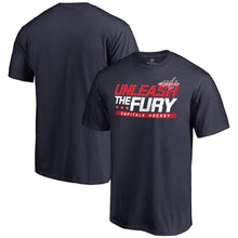 Load image into Gallery viewer, Washington Capitals Hometown Collection Unleash The Fury T-Shirt - Navy NHL Guys Tee
