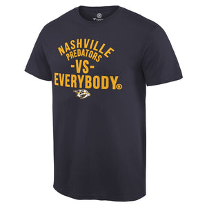 Nashville Predators Vs Everybody T-Shirt - Navy NHL Guys Tee