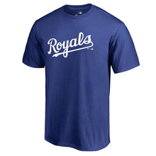 Load image into Gallery viewer, Kansas City Royals Team Wordmark T-Shirt - Royal MLB Guys Tee
