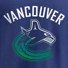 Load image into Gallery viewer, Vancouver Canucks Gradient Logo T-Shirt - Royal NHL Guys Tee

