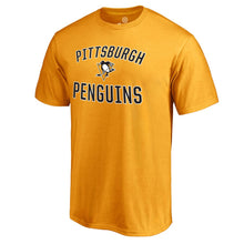 Load image into Gallery viewer, Pittsburgh Penguins Victory Arch T-Shirt - Gold NHL Guys Tee
