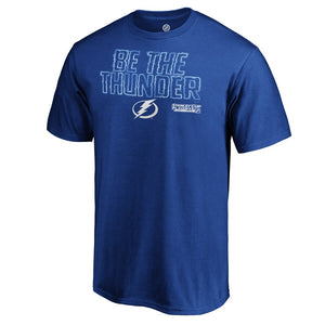 Tampa Bay Lightning 2019 Stanley Cup Playoffs Bound Charging T-Shirt - Royal NHL Guys Tee