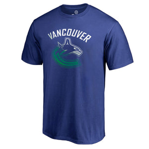Vancouver Canucks Gradient Logo T-Shirt - Royal NHL Guys Tee