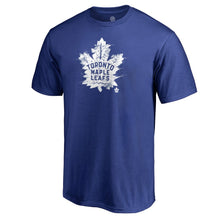 Load image into Gallery viewer, Toronto Maple Leafs Splatter Logo T-Shirt - Royal NHL Guys Tee
