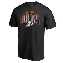 Load image into Gallery viewer, Anaheim Ducks Arch Smoke T-Shirt - Black NHL Guys Tee
