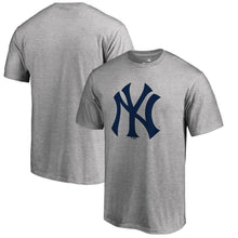 Load image into Gallery viewer, New York Yankees Primary Logo T-Shirt - Heathered Gray MLB Guys Tee
