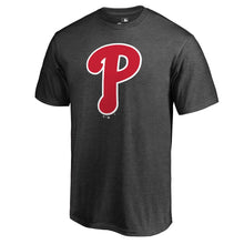 Load image into Gallery viewer, Philadelphia Phillies Primary Logo T-Shirt - Heathered Charcoal MLB Guys Tee
