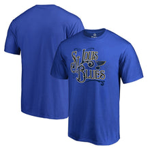 Load image into Gallery viewer, St. Louis Blues Hometown Collection Bandstand T-Shirt - Blue NHL Guys Tee
