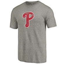 Load image into Gallery viewer, Philadelphia Phillies Distressed Team Tri-Blend T-Shirt - Ash MLB Guys Tee
