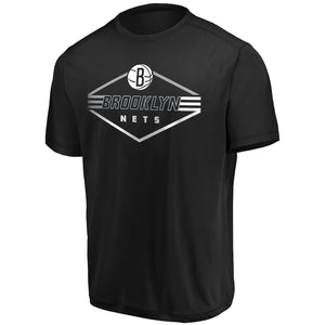 Brooklyn Nets Majestic Appreciate The Journey Showtime Cool Base T-Shirt - Black NBA Guys Tee