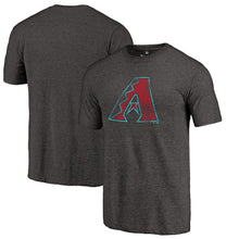 Load image into Gallery viewer, Arizona Diamondbacks Distressed Team Tri-Blend T-Shirt - Heathered Black MLB Guys Tee
