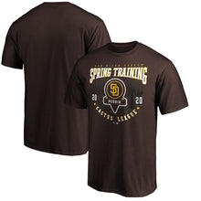 Load image into Gallery viewer, San Diego Padres 2020 Spring Training Pick Off Move T-Shirt – Brown MLB Guys Tee
