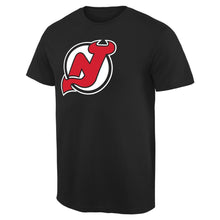 Load image into Gallery viewer, New Jersey Devils Primary Logo T-Shirt - Black NHL Guys Tee
