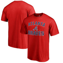 Load image into Gallery viewer, Atlanta Braves Victory Arch T-Shirt - Red MLB Guys Tee
