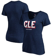 Load image into Gallery viewer, Women&#39;s 2019 Mlb All-Star Game Hometown Collection Tri-Blend V-Neck T-Shirt - Heathered Navy MLB Ladies V-Neck
